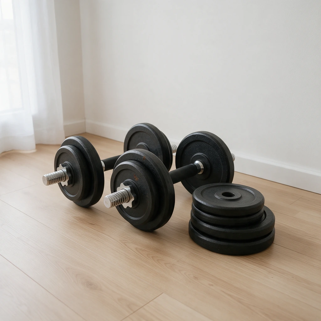Kit de halteres ajustáveis, 20 kg