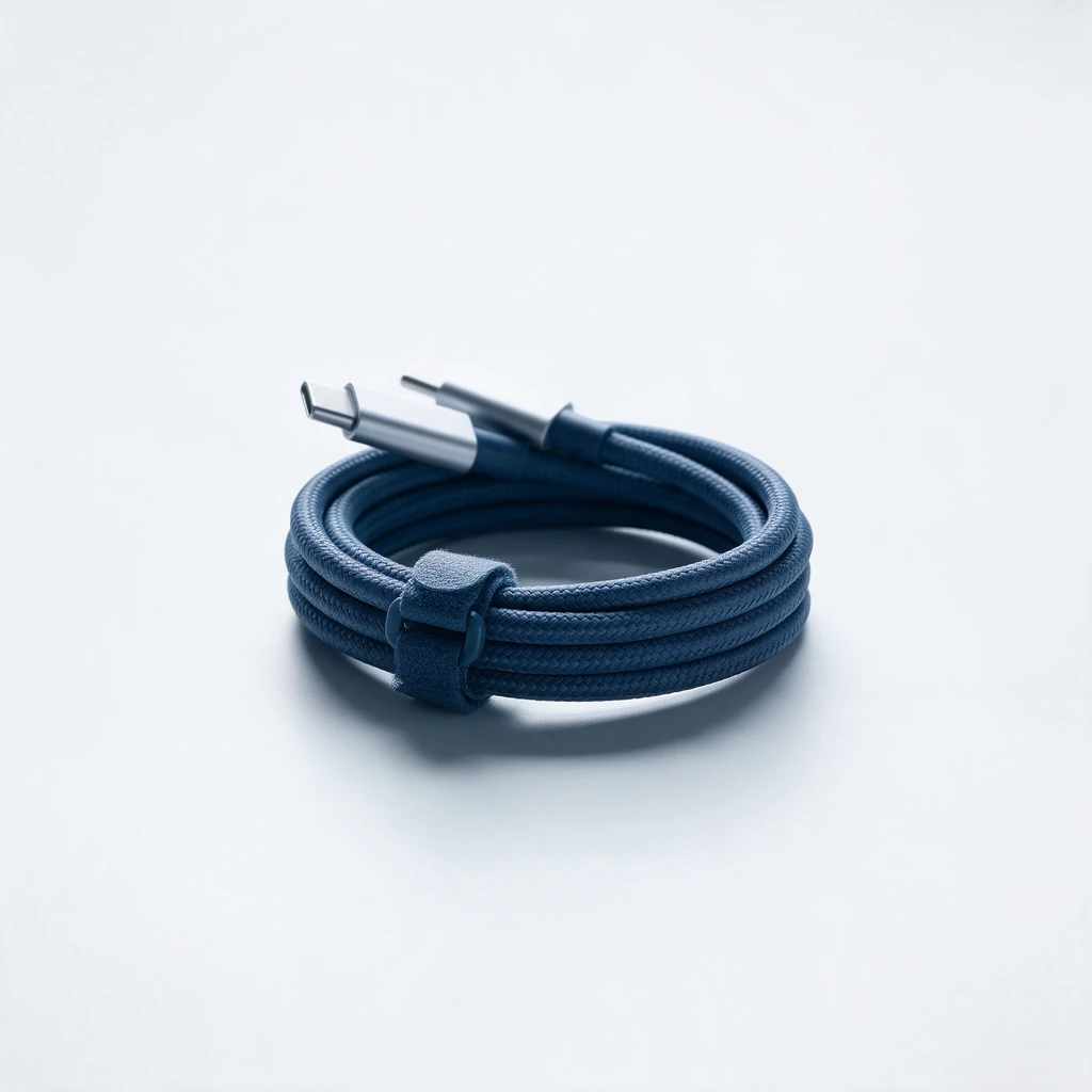Cabo USB-C trançado 100 W, 1 m