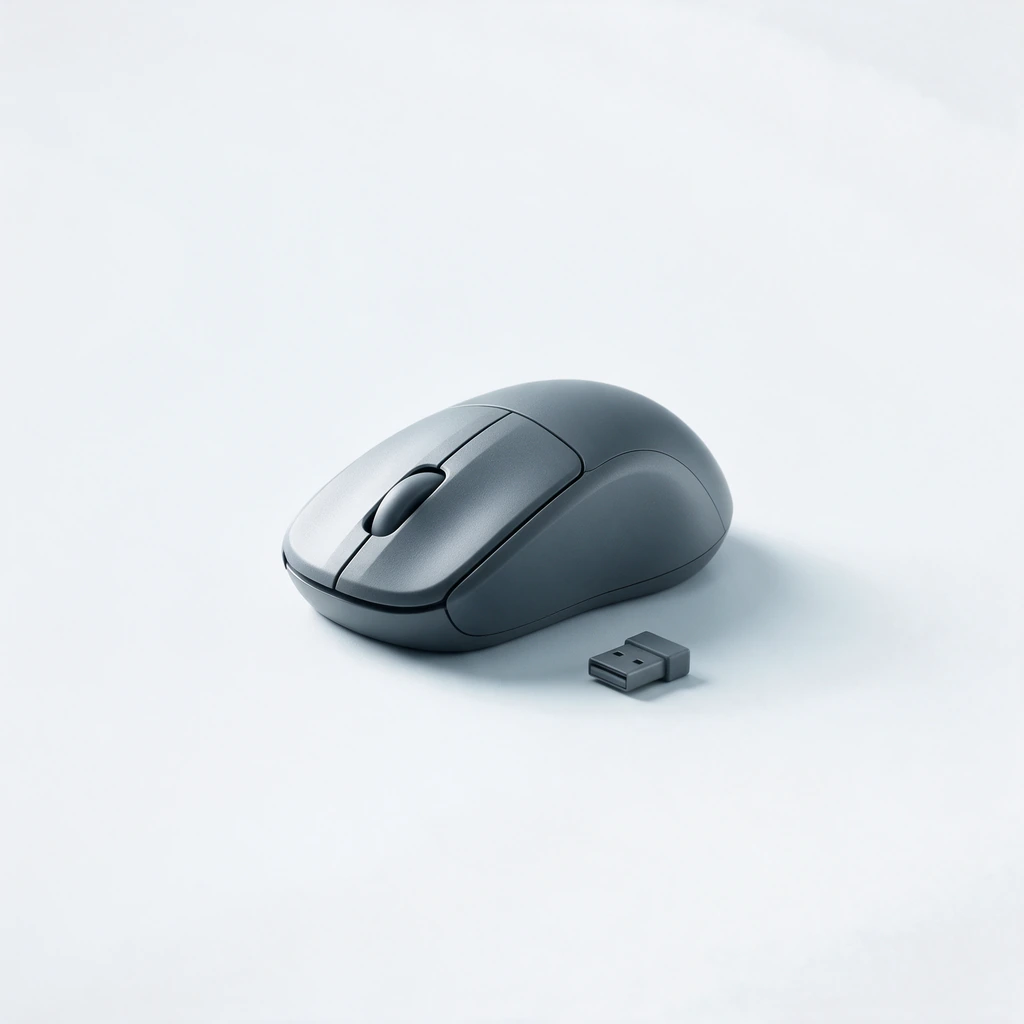 Mouse sem fio 2,4 GHz e Bluetooth, clique silencioso